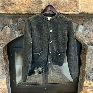 Elegant Zara  Black Wool Women's Jacket